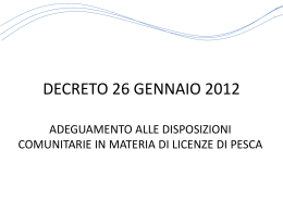 decreto 26 gennaio 2012