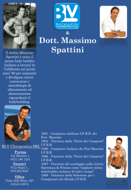 Massimo Spattini - BLV Chiropratica