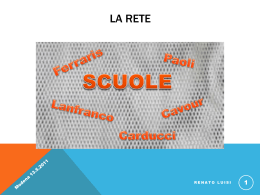 Il valore della Rete nel progetto delle scuole