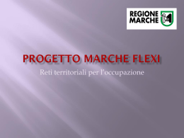 PROGETTO MARCHE FLEXI