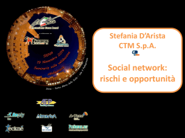 la presentazione Social network. Rischi e opportunit&agrave;