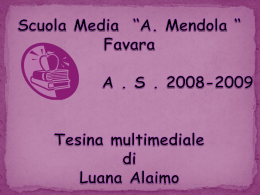 Tesina Multimediale (Alaimo Luana 3D)