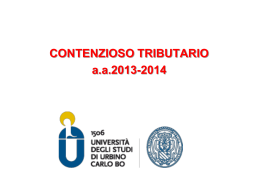 CONTENZIOSO TRIBUTARIO