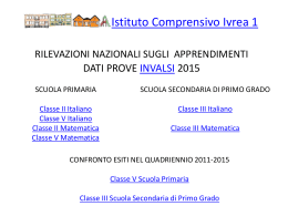 pn 2011/2012 risultato complessivo della prova di italiano classe ii
