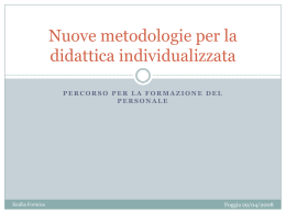 Nuove metodologie per la didattica individualizzata