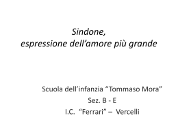 Sindone, espressione dell*amore più grande