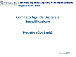 Comitato Agenda Digitale e Semplificazione