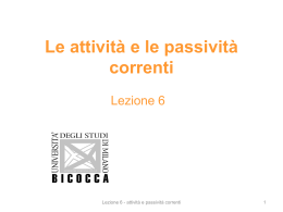 Lezione 6 - Scuola di Economia e Statistica