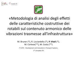 Metodologia di analisi degli effetti delle caratteristiche - Dits-roma