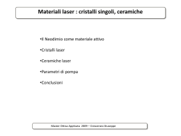 Materiali laser
