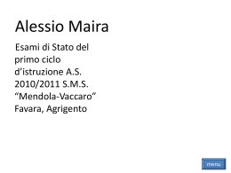 Tesina multimediale (Alessio Maira 3D