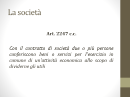 La societ&agrave; - EcaWeb.it