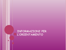 Orientamento 2013 - Istituto Comprensivo di Monterenzio Bologna
