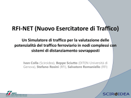 RFI-NET (Nuovo Esercitatore di Traffico) Un Simulatore - Dits-roma