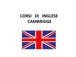 CORSI DI INGLESE CAMBRIDGE - Nuova Direzione Didattica Vasto