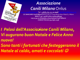 intestato a Associazione Canili Milano