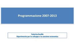 BUSILLO DPS Programmazione 2007-2013 fin