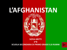 Afghanistan di SOFIA GRITTI della 3B