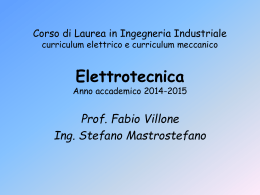 Elettrotecnica - Università degli Studi di Cassino