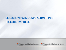 Soluzioni Windows Server per piccole imprese