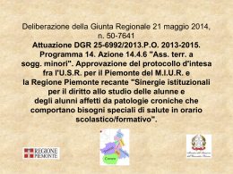 Protocollo d`Intesa Regione Piemonte e Miur