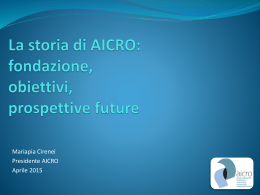 AICRO in Italia
