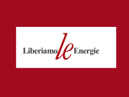 Diapositiva 1 - Liberiamo le Energie