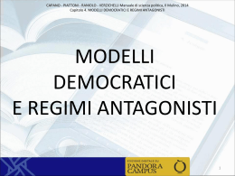 Modelli democratici e regimi antagonisti