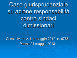 Eser Responsabilità sindaci dimissionari