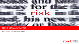 Presentazione sul risk management