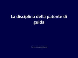 La nuova disciplina patenti