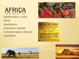 Africa. - Materiali terza media
