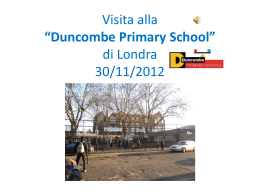 Visita alla *Duncombe Primary School* di Londra