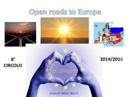 Open roads to Europe - Direzione Didattica Ottavo Circolo di Piacenza