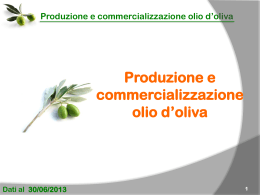 Dati di Settore Olio al 30 Giugno 2013