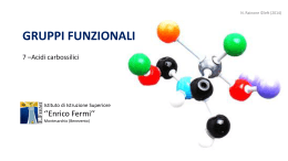Acidi carbossilici - “Enrico Fermi” di Montesarchio