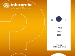 Scarica le slides in ppt