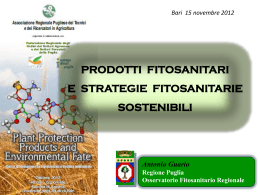 prodotti fitosanitari e strategie fitosanitarie sostenibili