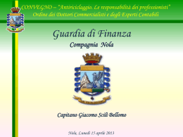 SEGNALAZIONE DI OPERAZIONI SOSPETTE