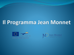 Il Programma Jean Monnet