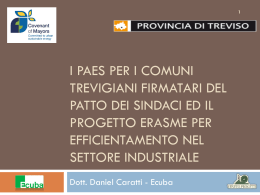 Presentazione PAES e ERASME_Treviso_settembre 2013