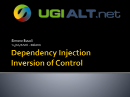 Dependency Injection Inversion of Control