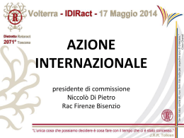 Azione Internazionale - Distretto Rotaract 2071