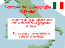 Tombola della Geografia d*Italia!