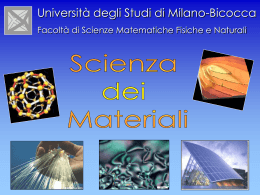 Quali sono i prerequisiti per studiare scienza dei materiali?