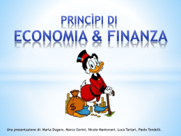 Economia & Finanza - Il Liceo Cavalieri