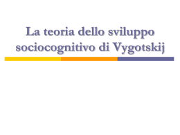 Vygtosky - Dipartimento di Scienze Politiche e Sociali