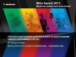 Mitic Award 2013 – Dott. Giorgio Poletto