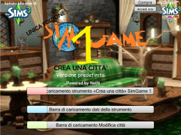 SimGame 1 CREA CITTA