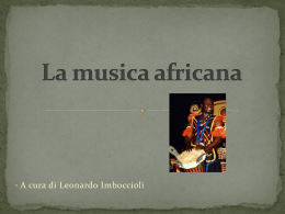 La musica africana